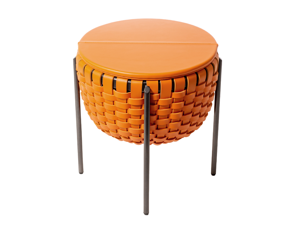 PRAMANA SIDE TABLE BLACK/ORANGE