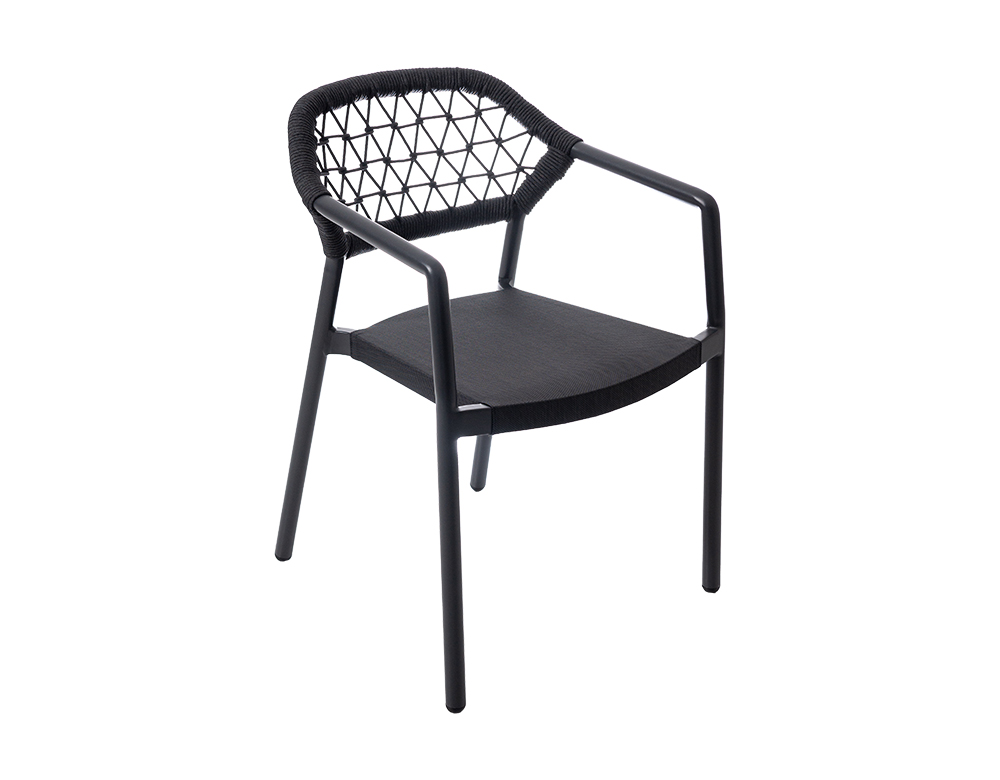 RHOSSILI DINING CHAIR Black